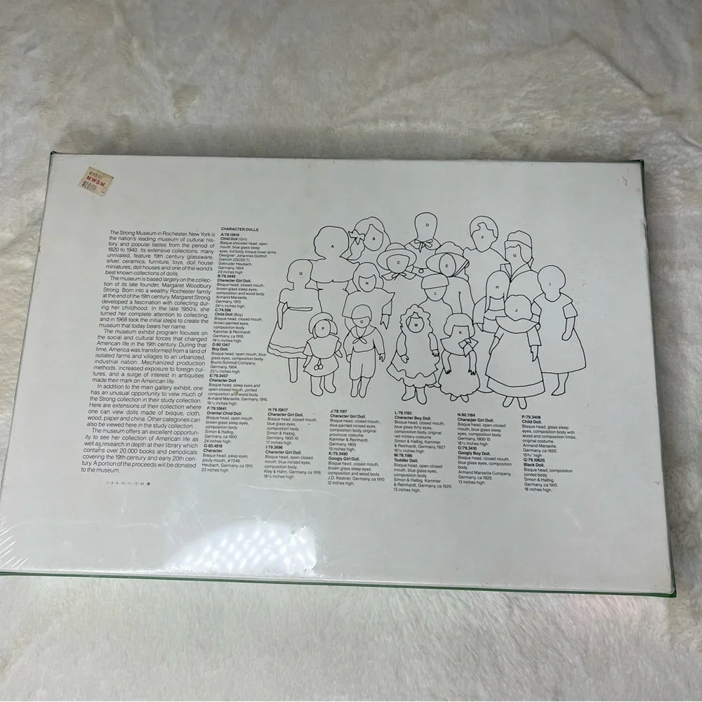 Margaret Woodbury Strong Museum Dolls 1000 Piece Vintage Jigsaw Puzzle